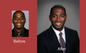 Head Shot Before and After